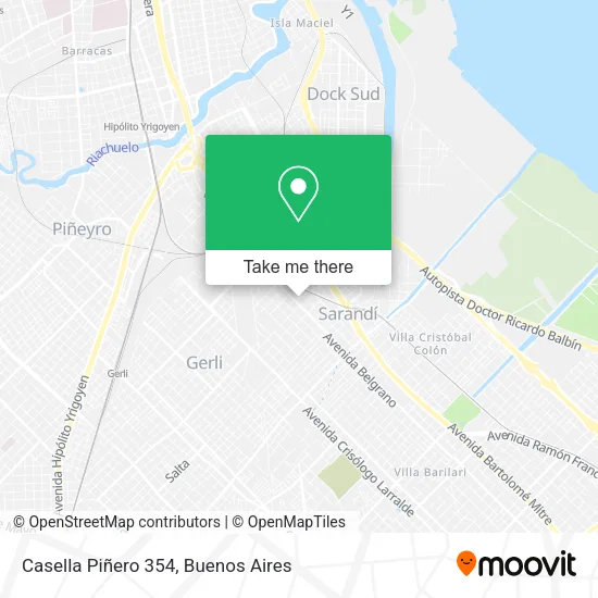 Mapa de Casella Piñero 354