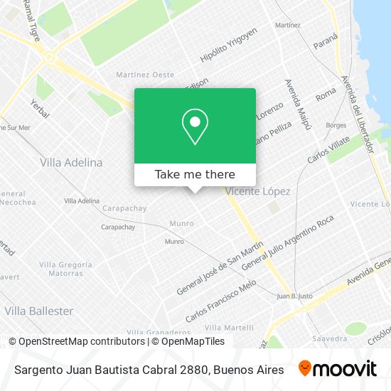 Sargento Juan Bautista Cabral 2880 map