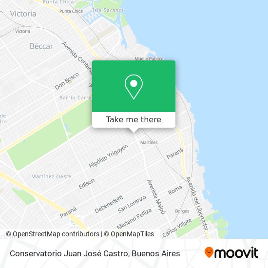 Conservatorio Juan José Castro map
