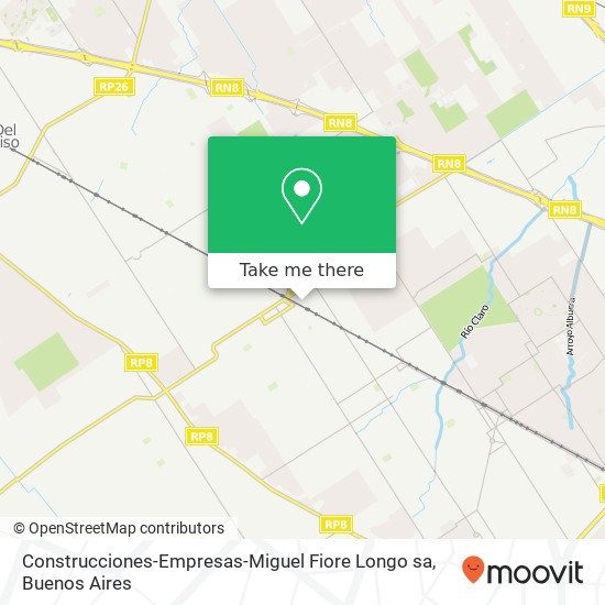 Construcciones-Empresas-Miguel Fiore Longo sa map