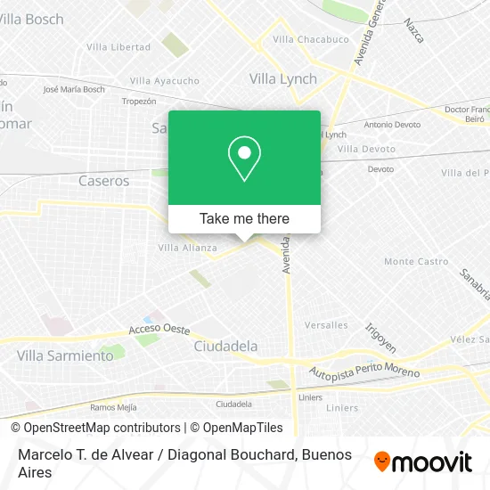Marcelo T. de Alvear / Diagonal Bouchard map