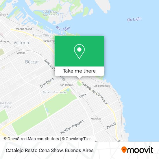 Catalejo Resto Cena Show map