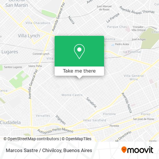 Marcos Sastre / Chivilcoy map