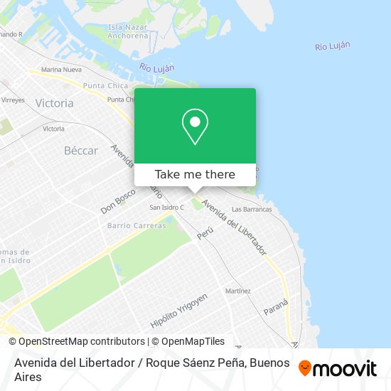 Avenida del Libertador / Roque Sáenz Peña map