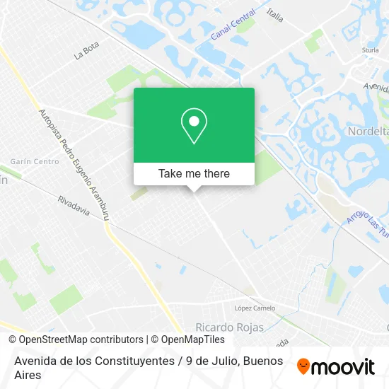 Mapa de Avenida de los Constituyentes / 9 de Julio