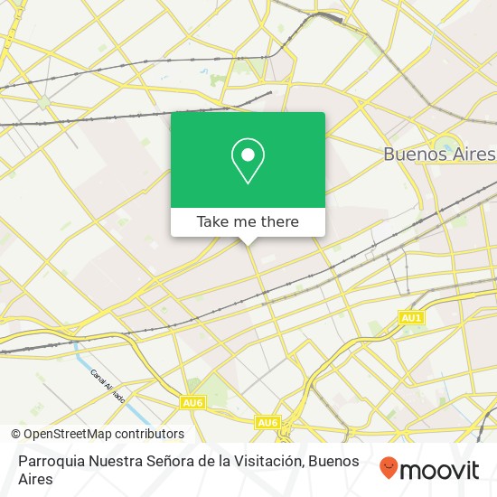 Mapa de Parroquia Nuestra Señora de la Visitación