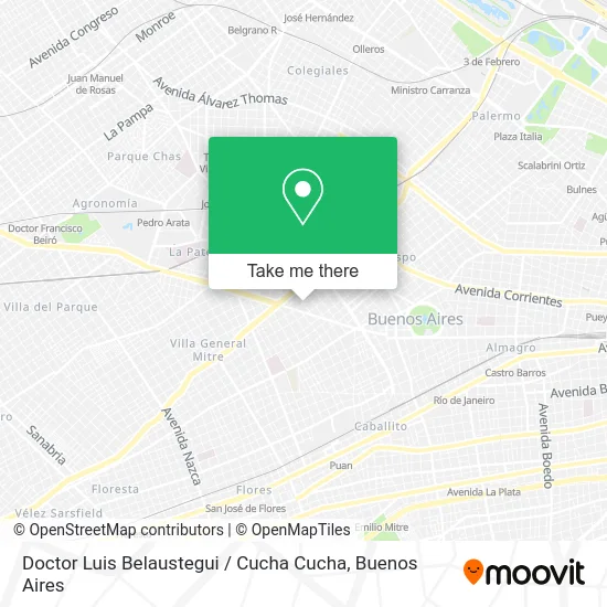 Doctor Luis Belaustegui / Cucha Cucha map