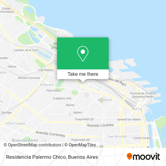 Residencia Palermo Chico map