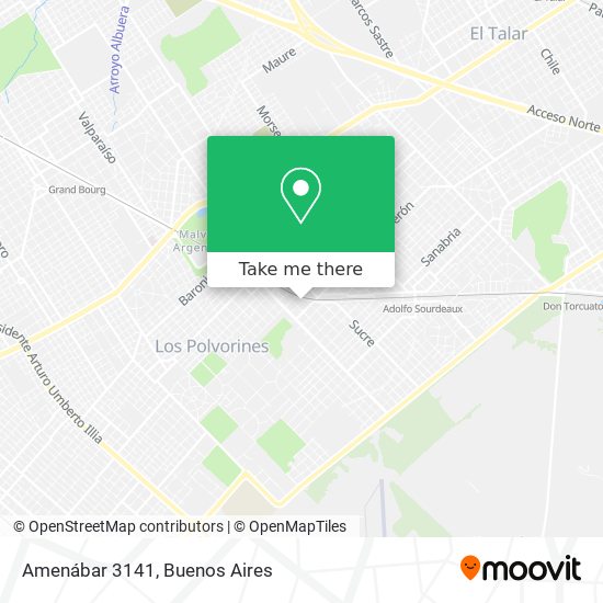 Amenábar 3141 map