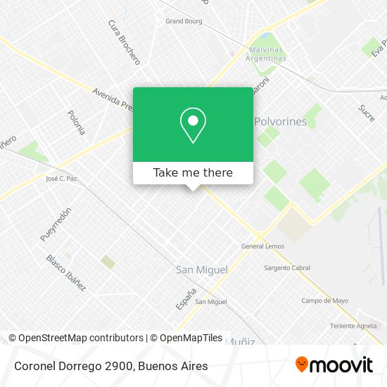 Coronel Dorrego 2900 map