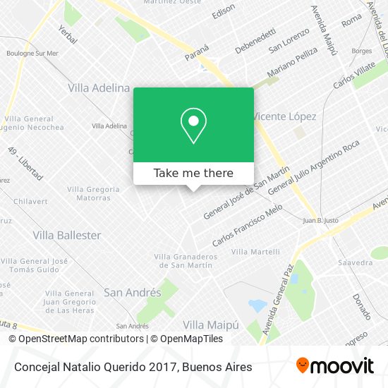Concejal Natalio Querido 2017 map