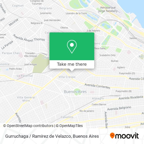 Mapa de Gurruchaga / Ramírez de Velazco