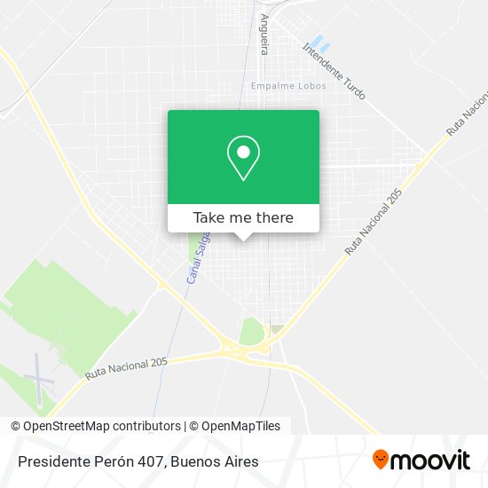 Mapa de Presidente Perón 407