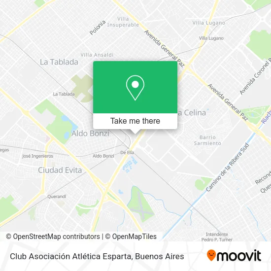 Mapa de Club Asociación Atlética Esparta
