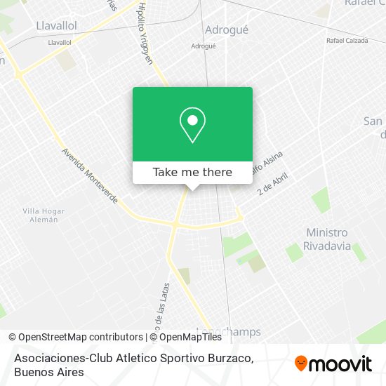 Mapa de Asociaciones-Club Atletico Sportivo Burzaco