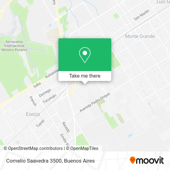 Mapa de Cornelio Saavedra 3500