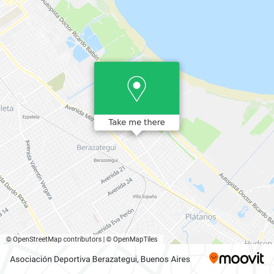 Asociación Deportiva Berazategui map