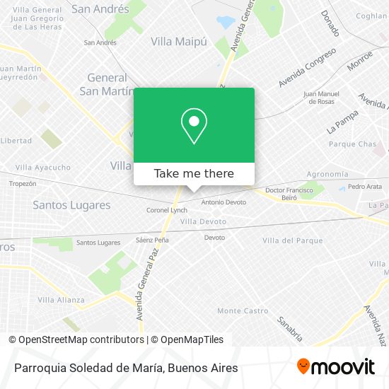 Parroquia Soledad de María map