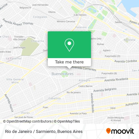 Río de Janeiro / Sarmiento map