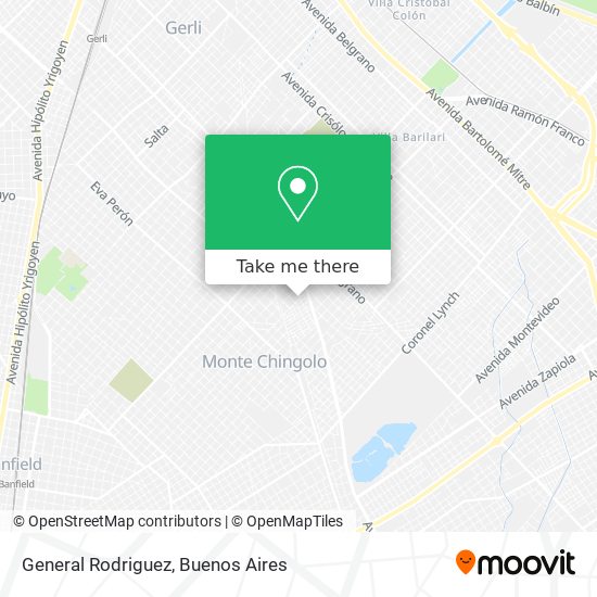 Mapa de General Rodriguez