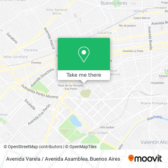 Avenida Varela / Avenida Asamblea map