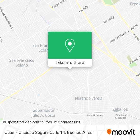 Mapa de Juan Francisco Seguí / Calle 14