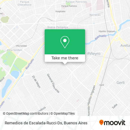 Mapa de Remedios de Escalada-Rucci-Ds