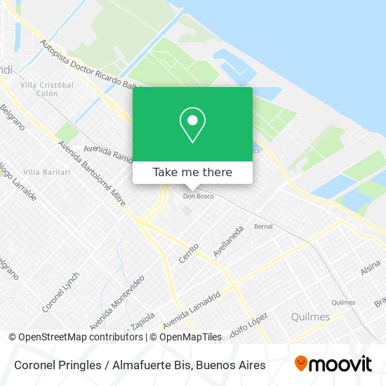 Coronel Pringles / Almafuerte Bis map