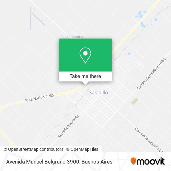 Avenida Manuel Belgrano 3900 map