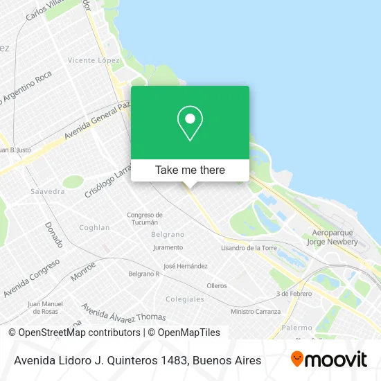 Mapa de Avenida Lidoro J. Quinteros 1483