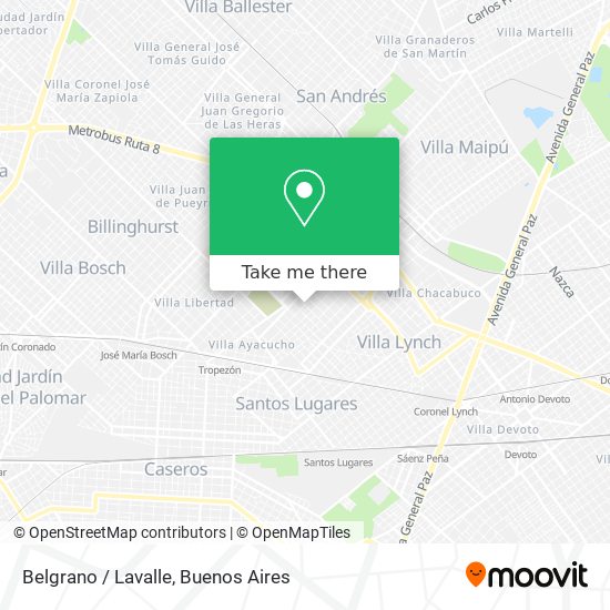 Belgrano / Lavalle map