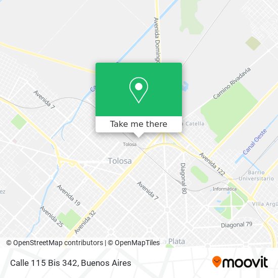 Calle 115 Bis 342 map