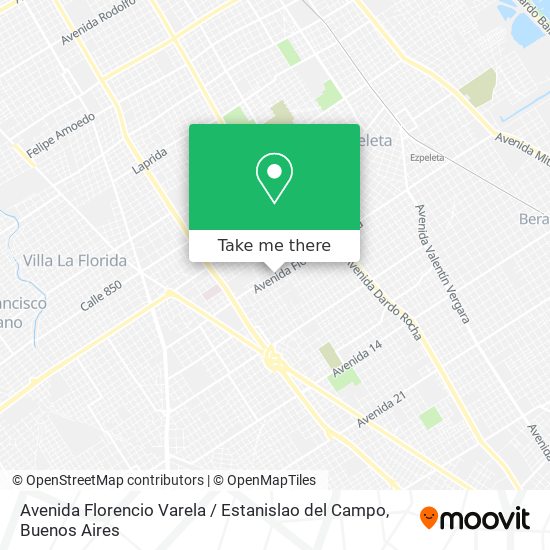 Avenida Florencio Varela / Estanislao del Campo map