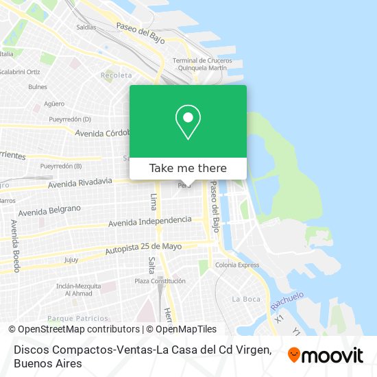 Mapa de Discos Compactos-Ventas-La Casa del Cd Virgen