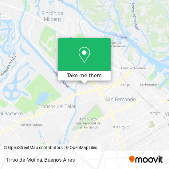 Tirso de Molina map