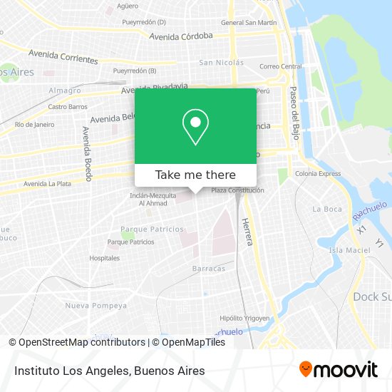 Instituto Los Angeles map