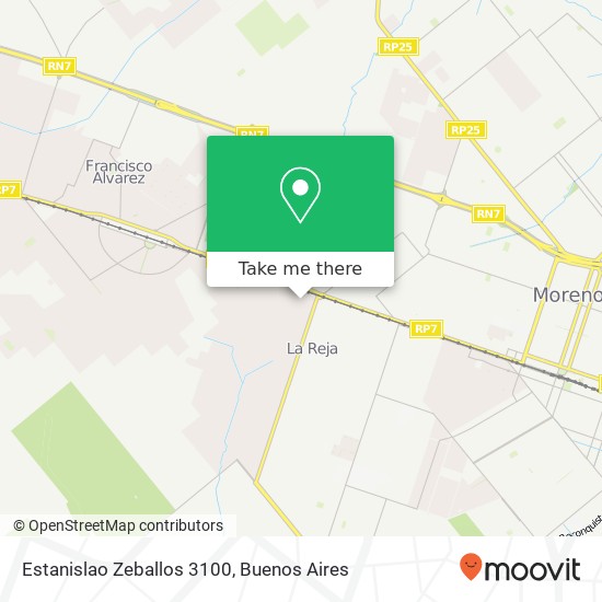 Mapa de Estanislao Zeballos 3100