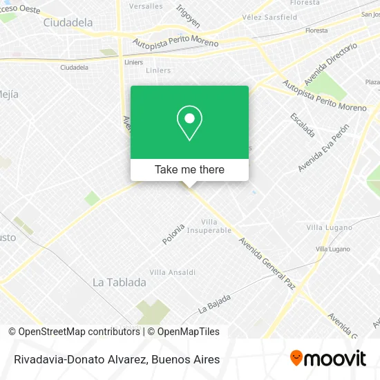 Mapa de Rivadavia-Donato Alvarez