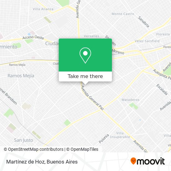 Martínez de Hoz map