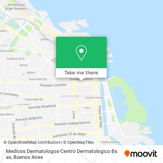 Medicos Dermatologos-Centro Dermatologico Bs as map