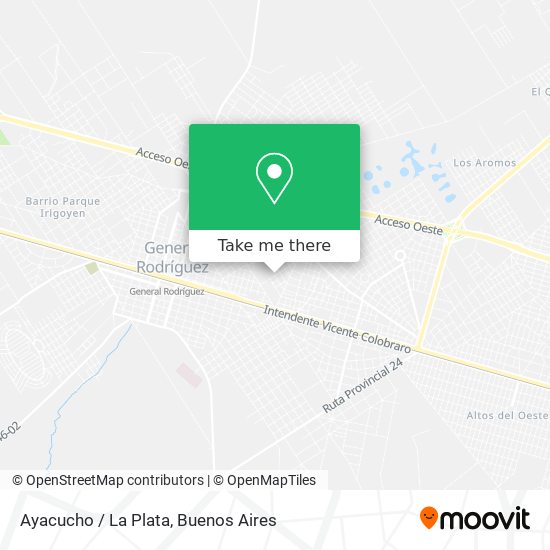 Ayacucho / La Plata map