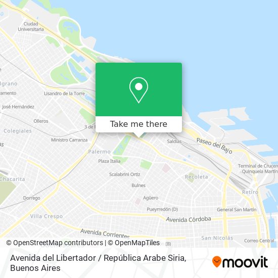 Avenida del Libertador / República Arabe Siria map