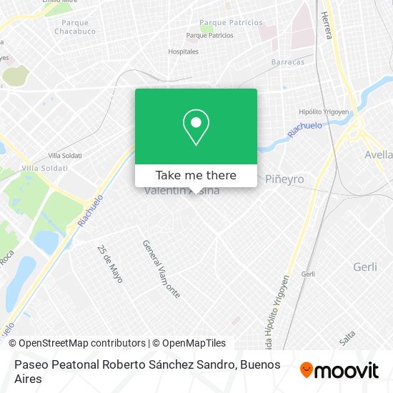 Paseo Peatonal Roberto Sánchez Sandro map
