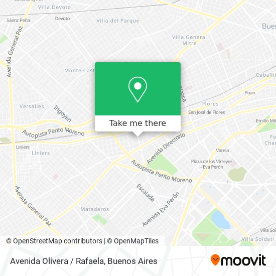 Avenida Olivera / Rafaela map