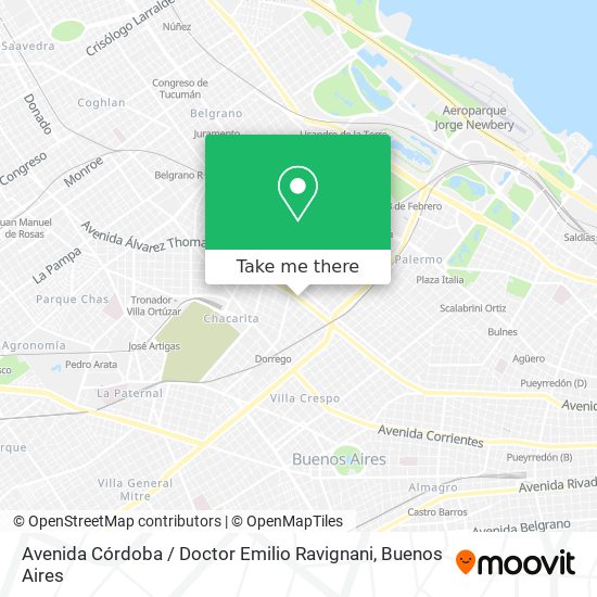 Mapa de Avenida Córdoba / Doctor Emilio Ravignani