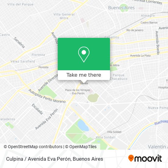 Culpina / Avenida Eva Perón map