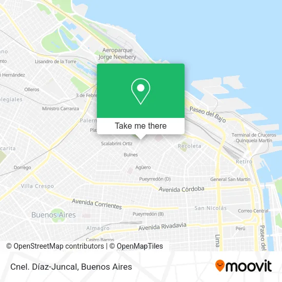 Cnel. Díaz-Juncal map