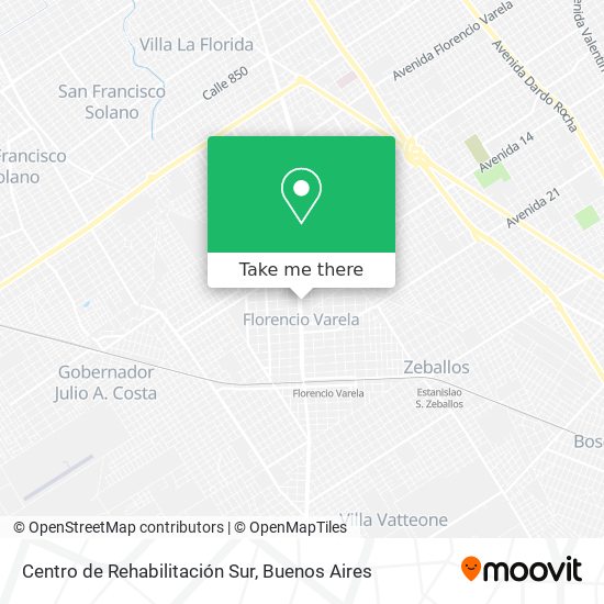 Centro de Rehabilitación Sur map