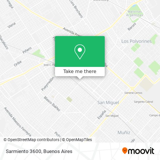 Mapa de Sarmiento 3600