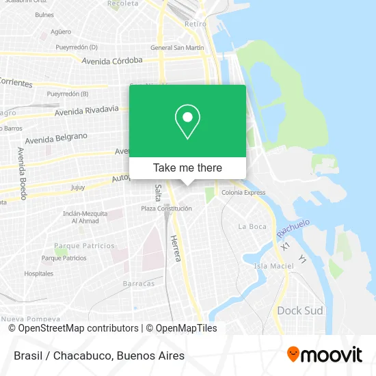 Brasil / Chacabuco map